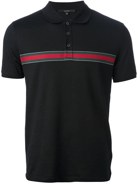 gucci striped shirt black and white|white Gucci shirts for men.